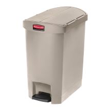 Rubbermaid Kunststof Pedaalcontainer End Step Beige 30 L