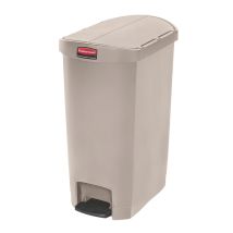 Rubbermaid Kunststof Pedaalcontainer End Step Beige 50 L