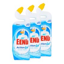 WC-Eend Toilettreiniger Action Gel Ocean Fresh 750ml - 3 stuks