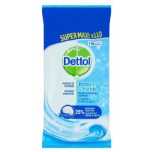 Dettol Schoonmaakdoekjes Power and Fresh Ocean 110 stuks