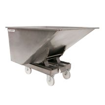 Kantelbak 900 liter met nylon wielen