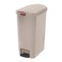 Rubbermaid Kunststof Pedaalcontainer End Step Beige 50 L