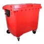 Afvalcontainer 4 wiel 1100 rood