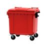 Afvalcontainer 4 wiel 1100 rood