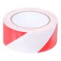 Vloertape 50mm x 33 meter rood/wit