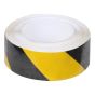 Vloertape 50 mm x 30 meter Geel/Zwart