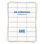 A4 etiketten 24/vel 70 x 36 mm - 100 vel