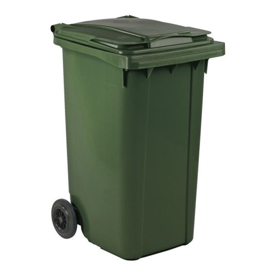 Schots Verplaatsbaar shit Groene afvalcontainer 240 liter kopen? - Voor DIN-opname